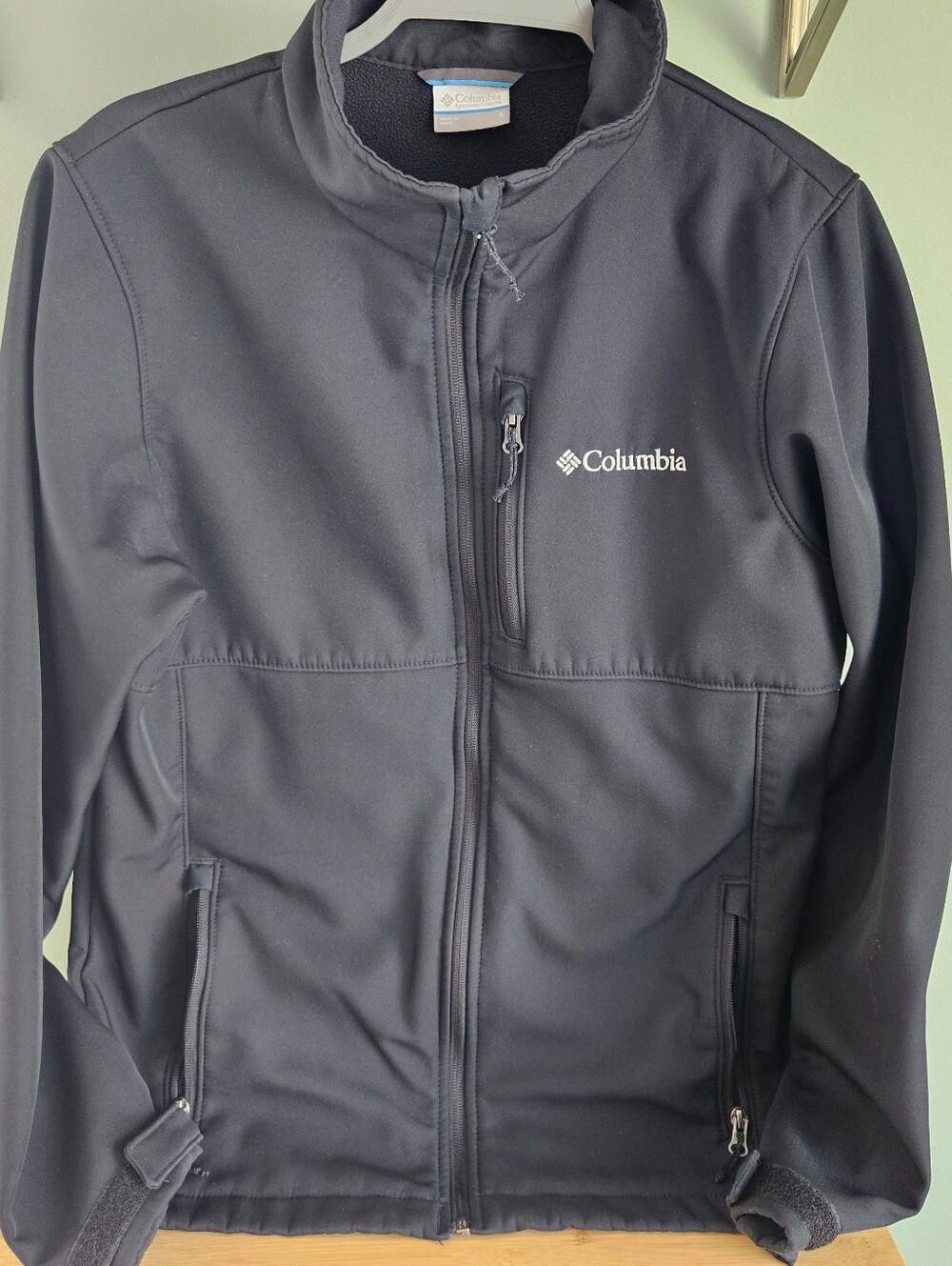 Columbia Mens Black Softshell Jacket Size S
